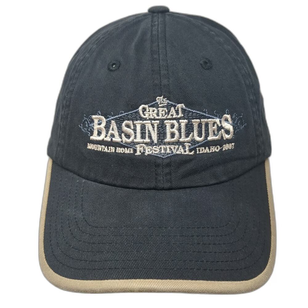 Port & Company Baseball Cap Black One Size Strapback Festival Idaho 2007 Hat